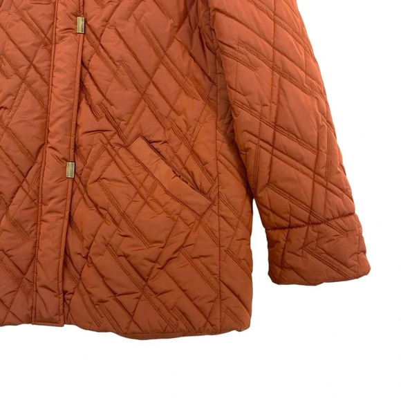 BASLER Sport Womens Puffer Down Mid-Length Rust Jacket 2X - Picture 6 of 11